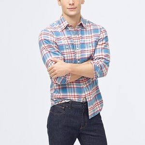 J Crew Mens Flannel Button Down
